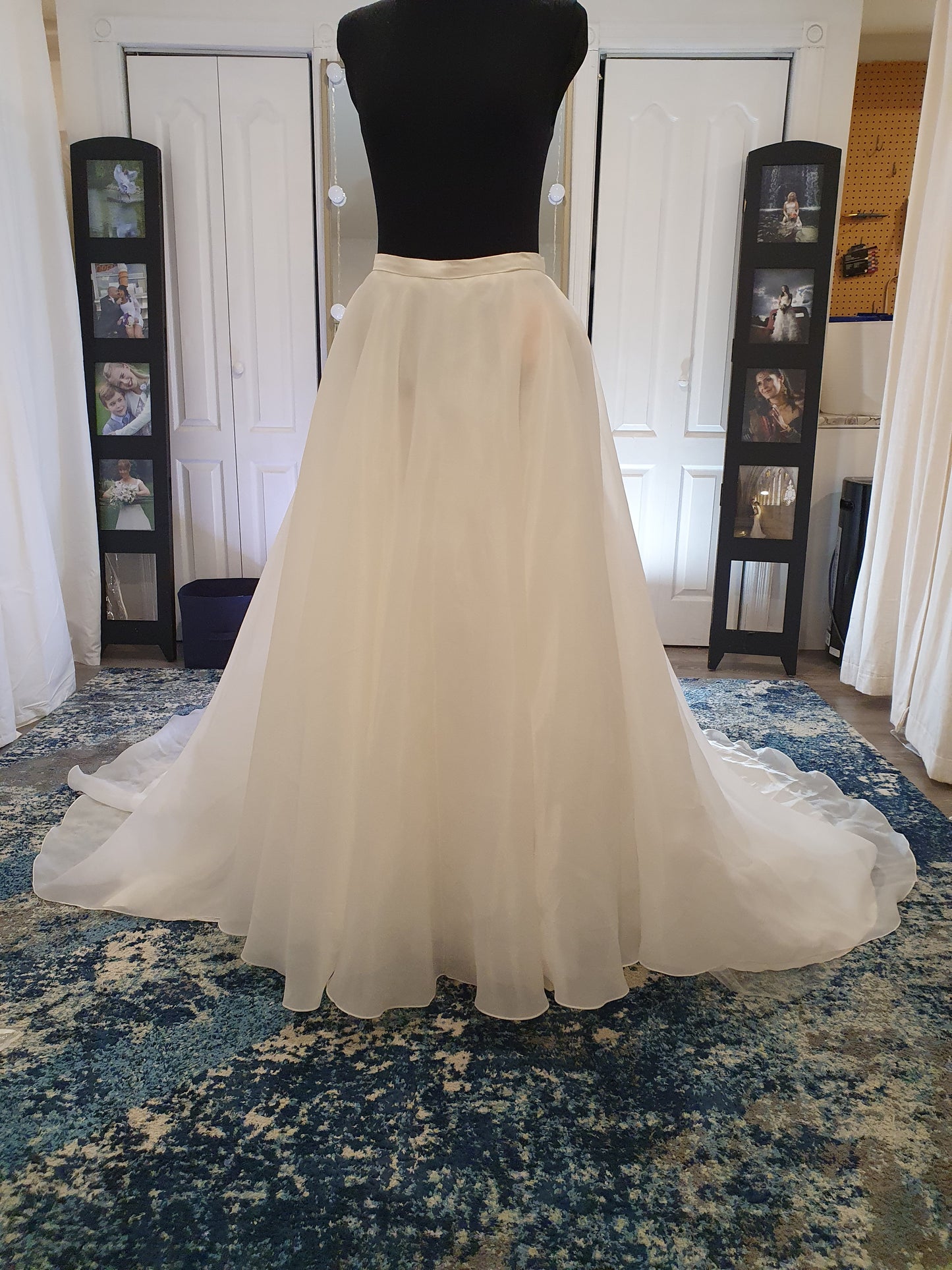 Skirt 112: EcoChic Bridal full organza skirt waist 32