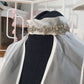 VC9: Silk organza veil cape with crystal details at neck and arm holes