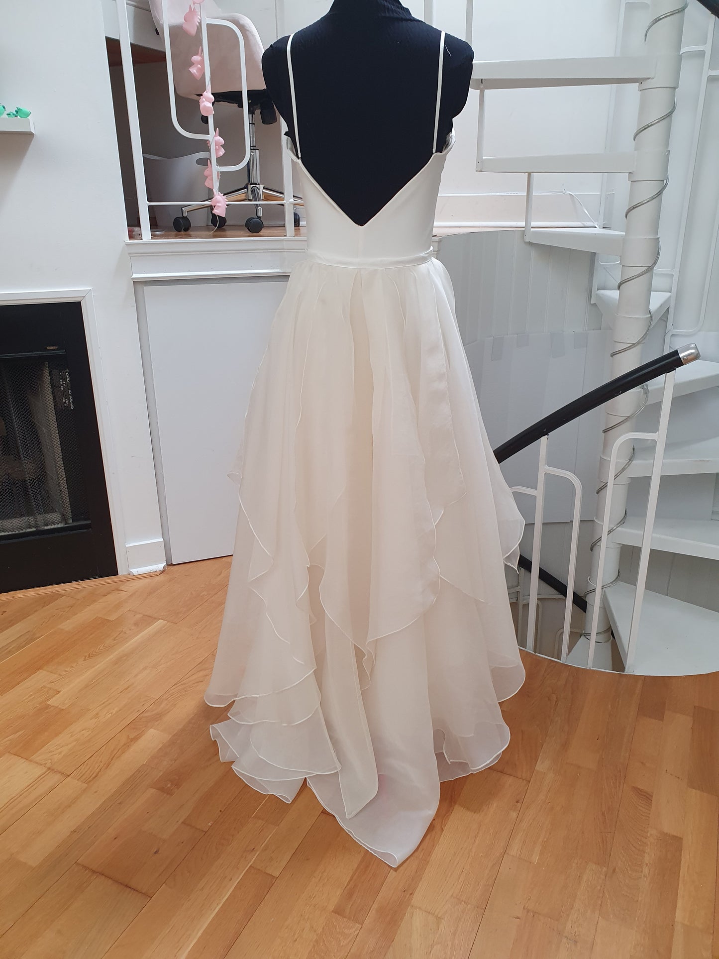 Overskirt 11: EcoChic Bridal silk organza waist 25-35