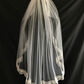 Veil 130lace b: Fingertip lace edge ivory/dark ivory