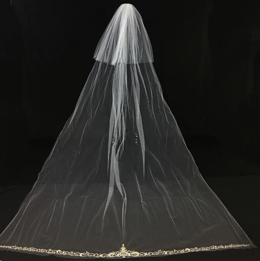 Veil V710: Rivini Beaded Cathedral veil