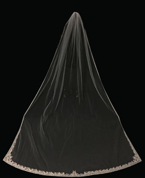 Veil V720: Rivini Beaded Cathedral veil