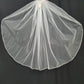 Veil 220: 1 tier fingertip veils with beaded edge