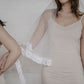 Veil 540misc: chapel length lace edge veil