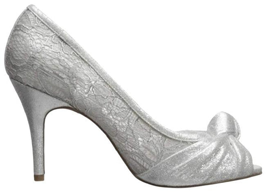 Adrianna Papell "Silver Shoes " size 10