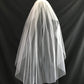 Veil 100: Cut edge veil fingertip length 1 tier