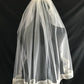 Veil 121: Organza ribbon 1.5" edge veil fingertip length 1 and 2 tier