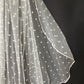 Veil 150b: Laura Jayne "India" fingertip length embroidered soft tulle
