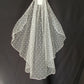Veil 150b: Laura Jayne "India" fingertip length embroidered soft tulle