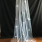 Veil 610b: Cut edge cathedral veil with scattered Swarovski crystals