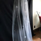 Veil 610b: Cut edge cathedral veil with scattered Swarovski crystals